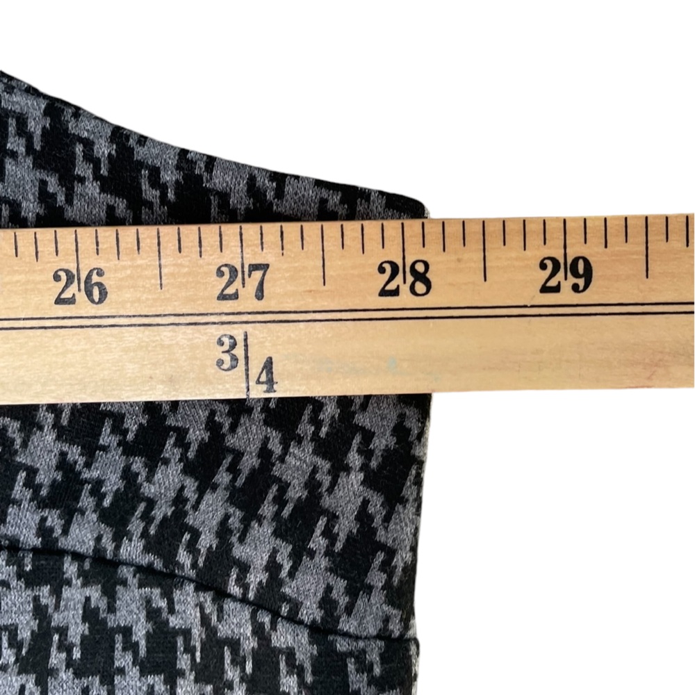 ROAMAN'S Black/Gray Houndstooth Checked V-Neck Sleeveless Sheath Dress - Sz 32W - Picture 11 of 13
